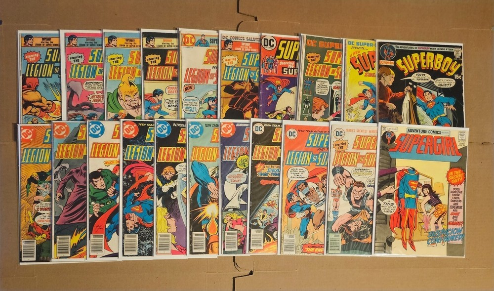 Superboy Starring The Legion Of Super-heroes Lot + Supergirl DC Comics Vintage
