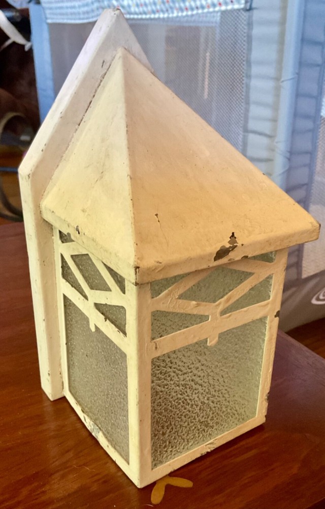 VINTAGE  LANTERN WALL SCONCE BUNGALOW COTTAGE PORCH LIGHT lamp