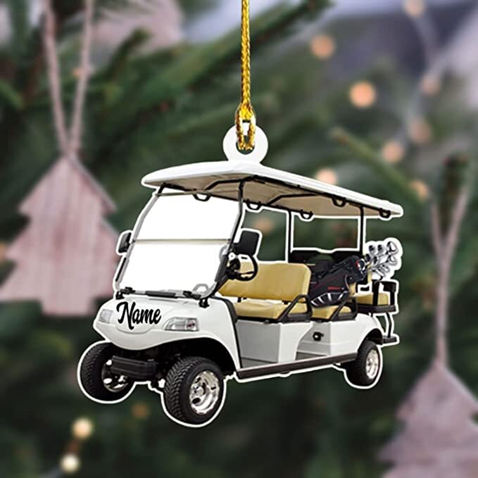 Custom Golf Christmas Ornament Personalized Golfer Gift-image