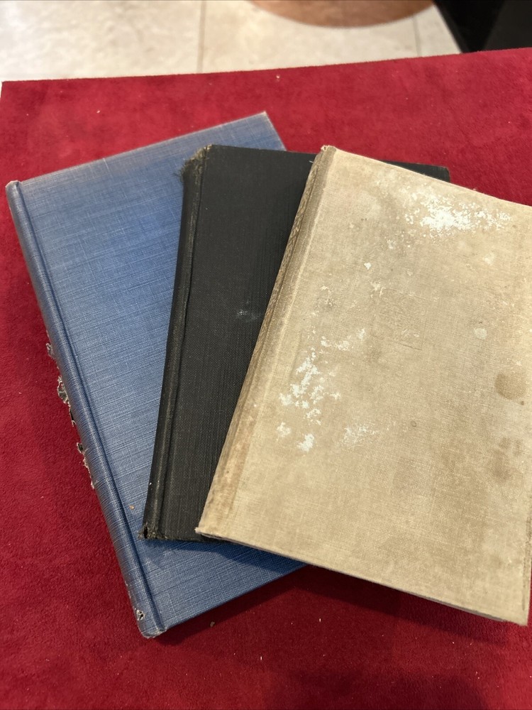 This Auction Is For A Lot Of 3 Books With Minor Damages. No Reserve. Rare Books