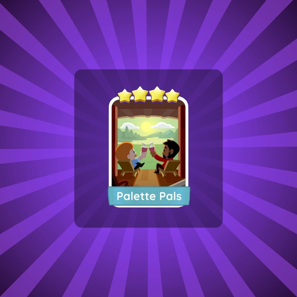 Palette Pals - Mono Go 4 Stars Sticker ⚡ Artful Tales Album ⚡ Fast Delivery