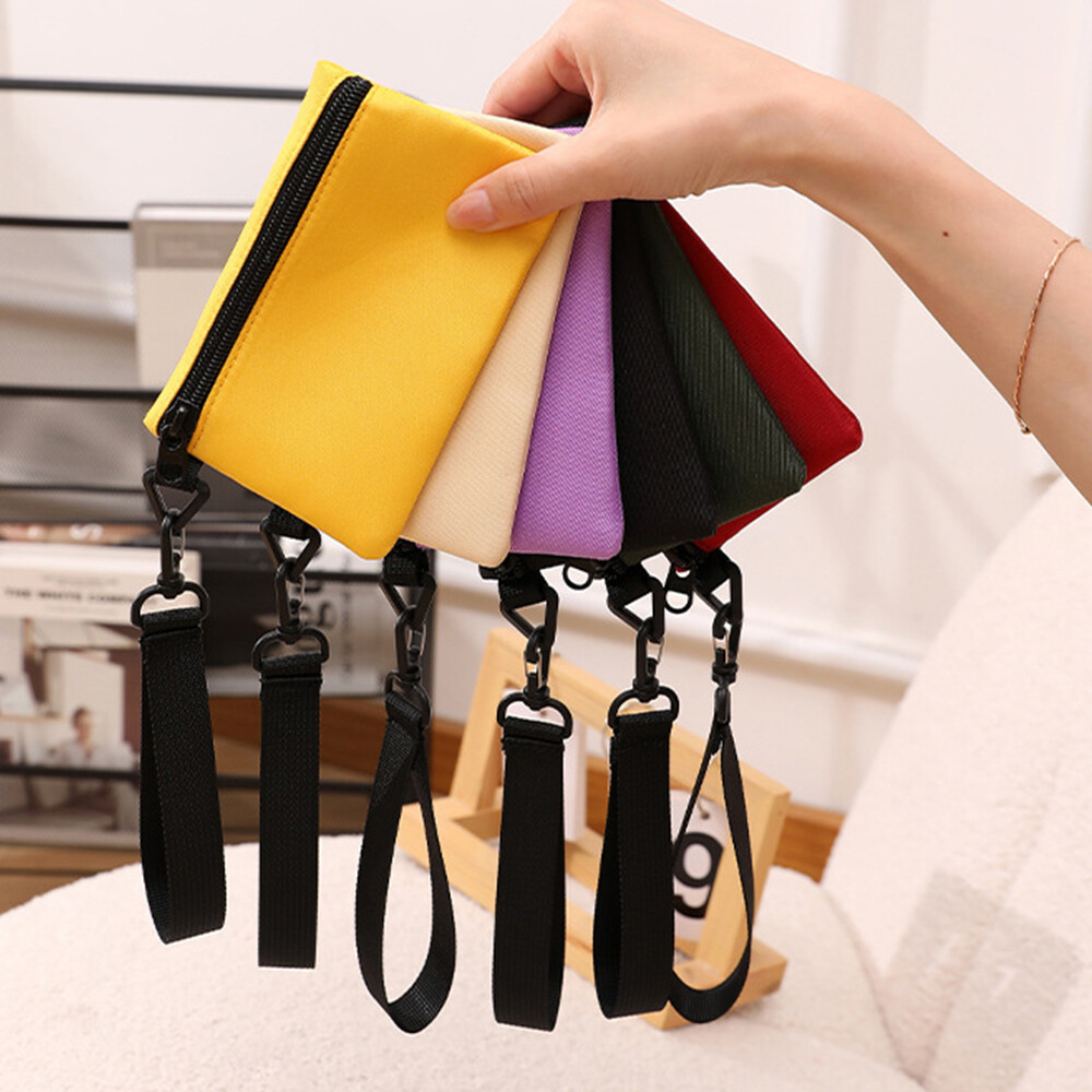 Mini Coin Key Pouch Zipper Wallet Card Holder for Women Men Fashion  