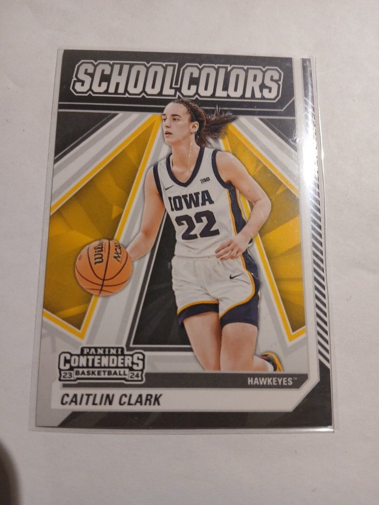 2024 Panini Caitlin Clark Collection Contenders School Colors #SC2 Iowa