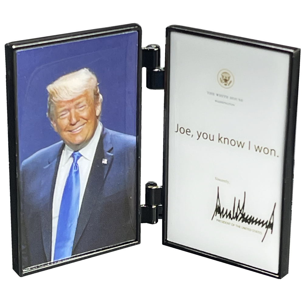 President Donald J. Trump 45 MAGA White House Folder Joe Biden Memo Challenge Co