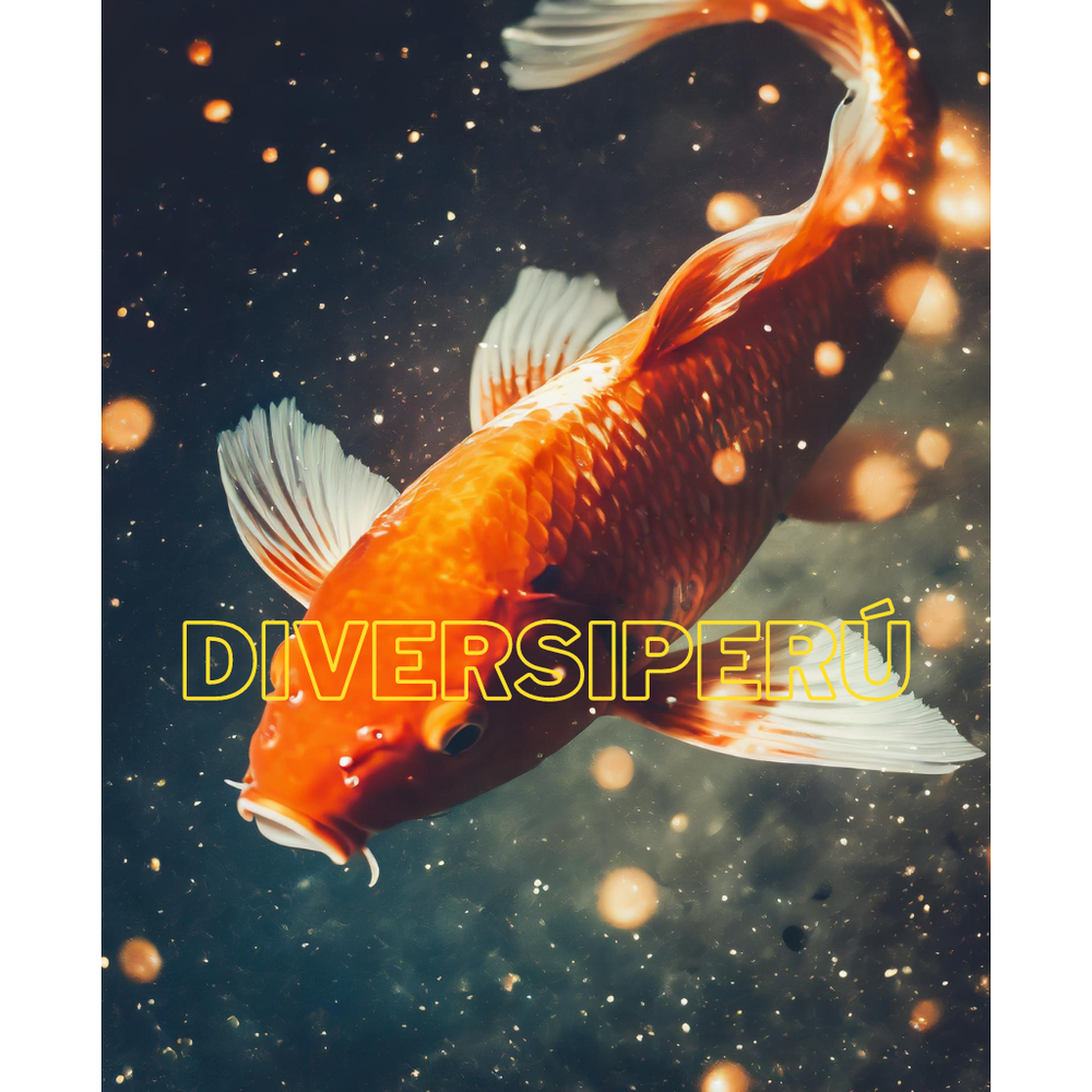 AI Art Digital Nature Wallpaper Background with Koi Fish-image