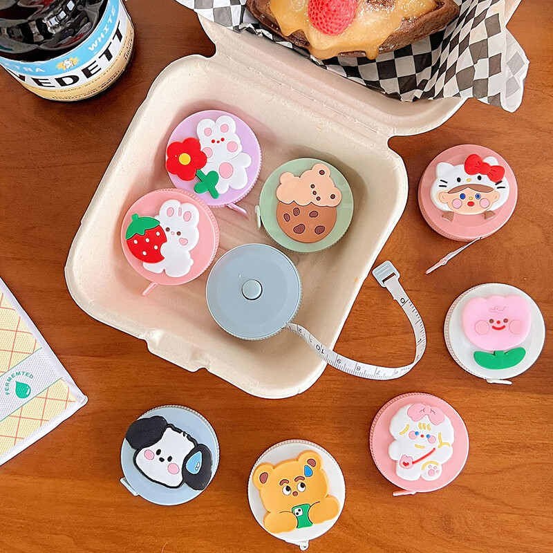 Portable Cartoon Tape Measure Multifunctional Mini Measuring Tape Measure Ruler
