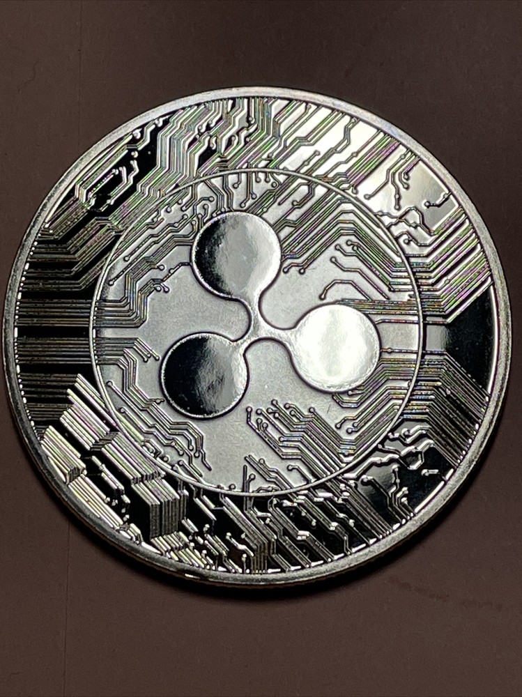 Cryptocurrency Ripple commemorative medal in Golden color - Crypto Currency-image