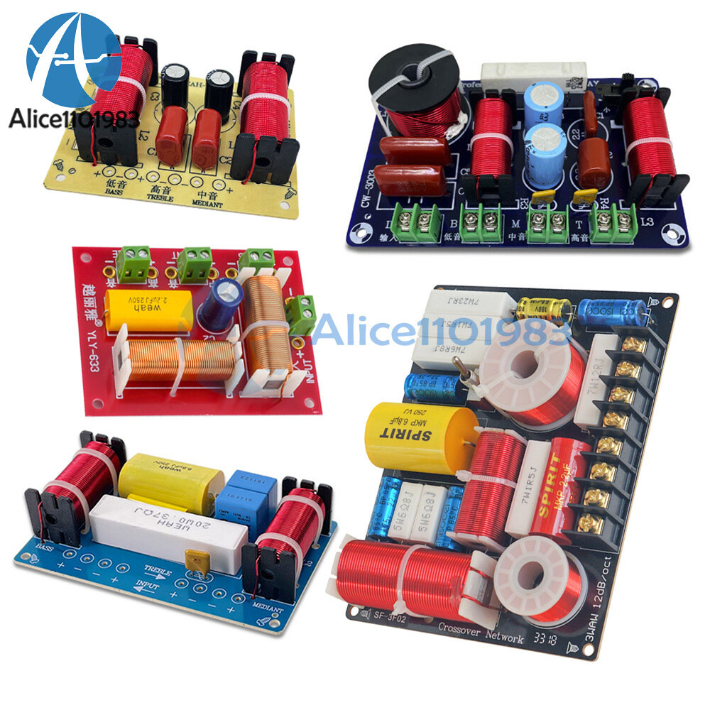 150W 200W 250W 3-Way Audio Crossover Board Professional Speaker Divider Splitter