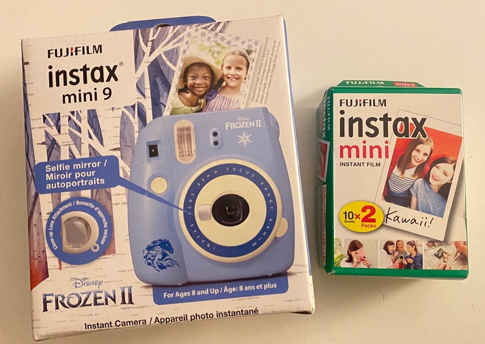 Fujifilm Disney Frozen 2 Blue INSTAX Mini 9 Camera with Free Film Pack