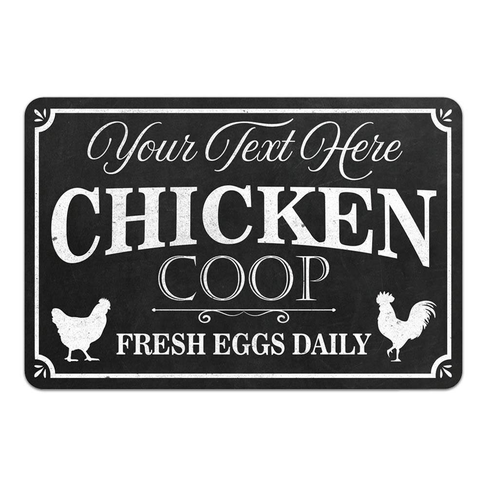 Personalized Chicken Coop for Fresh Eggs Farmhouse Style Home Decor 108120084001-image