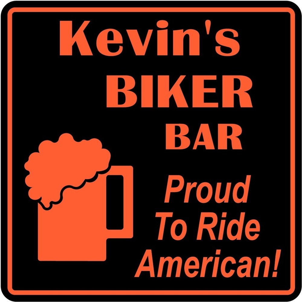 Personalized Motorcycle Sign #9 Ride American Beer Bar Gift Custom USA Made
