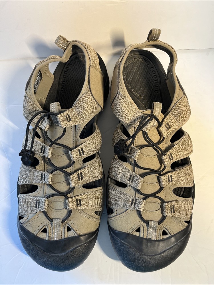 Keen Newport H2 Waterproof Sandal for Men Size 17 in Brown/Tan & Medium Grey Closed Toe