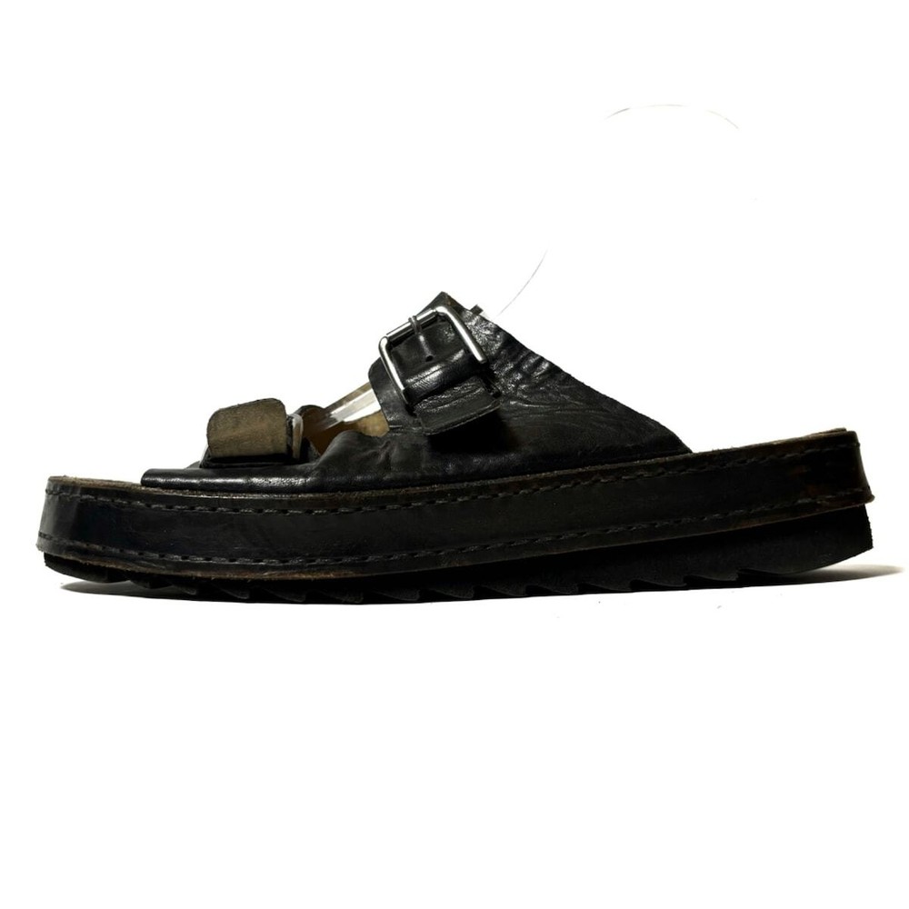 Auth DIESEL - Black Leather Men's Sandals