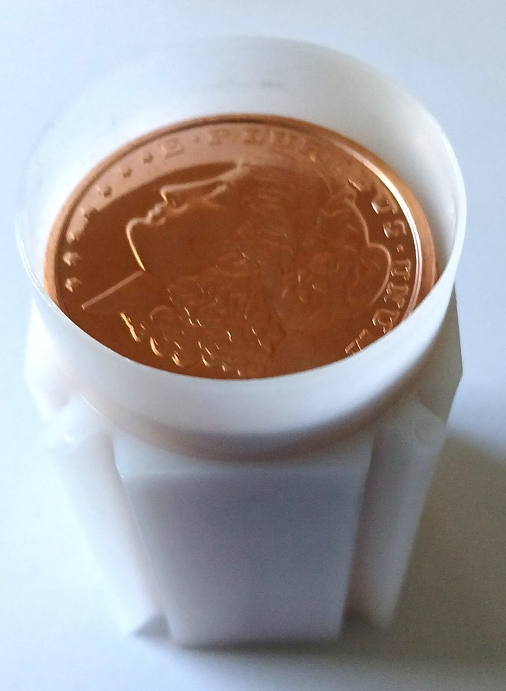 2013 WALKING LIBERTY  (20)   1 OZ COPPER ROUNDS IN TUBE   BULLION  LOT   BU