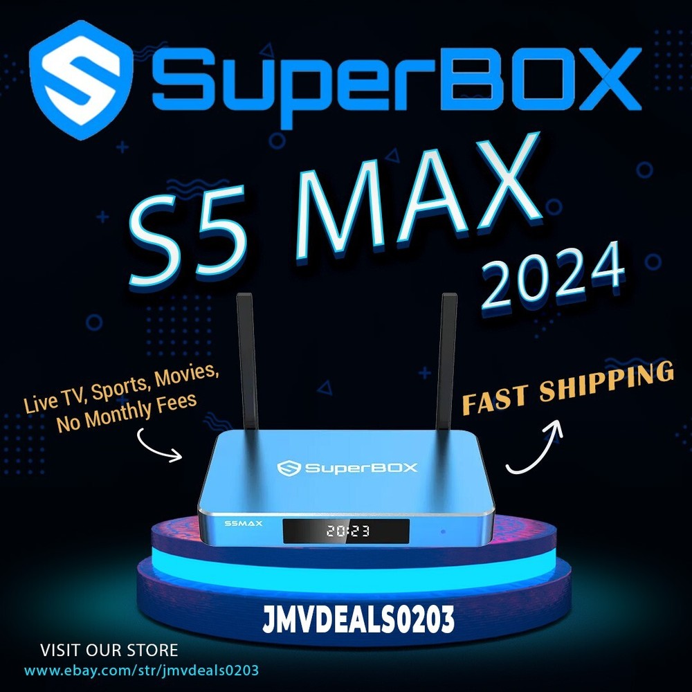 SuperBox S5 MAX New Model LIVE TV SPORTS Voice Command Remote FAST SHIPPING NIB-image