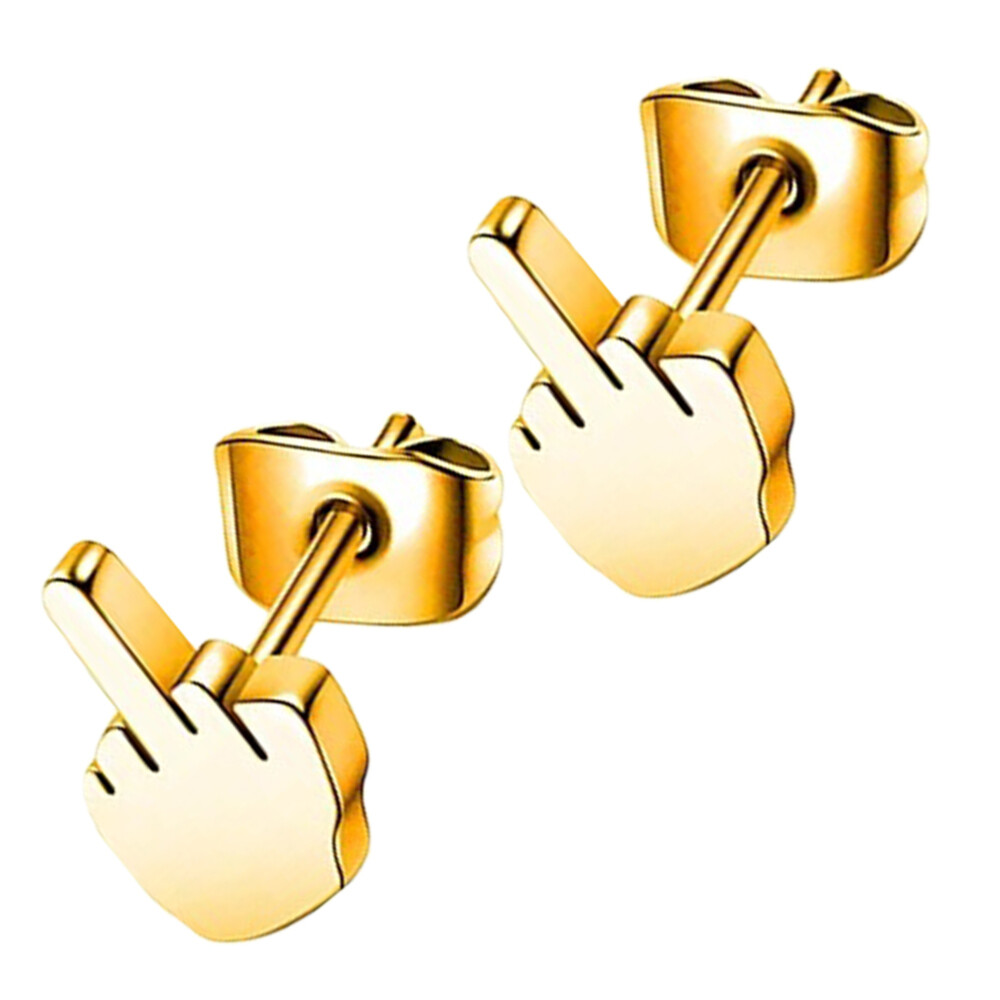 Trendy Women's Finger Stud Ring Dangle Earrings Set