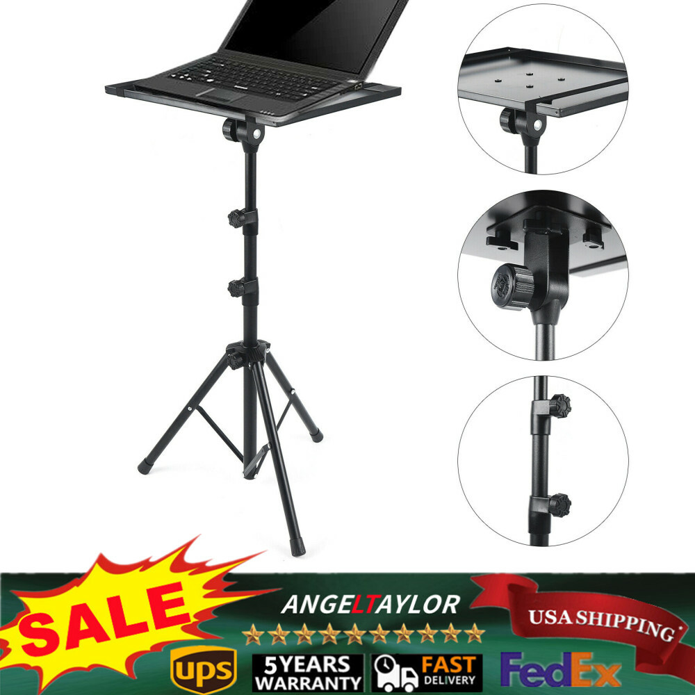 Adjustable Projector Laptop Tripod Stand for Home Office Use Made in USA
