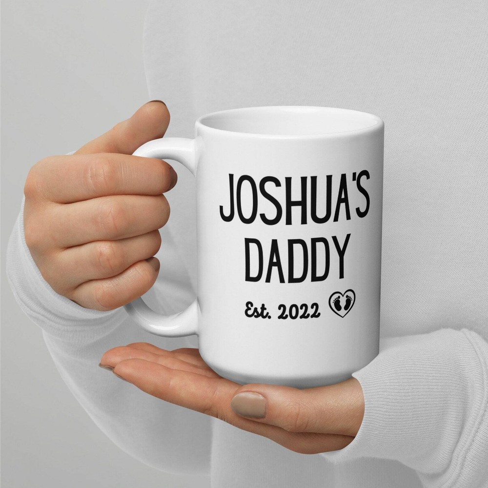 Personalized Daddy Est Gift First Time Dad Mug New Dad Gift Daddy Coffee Mug