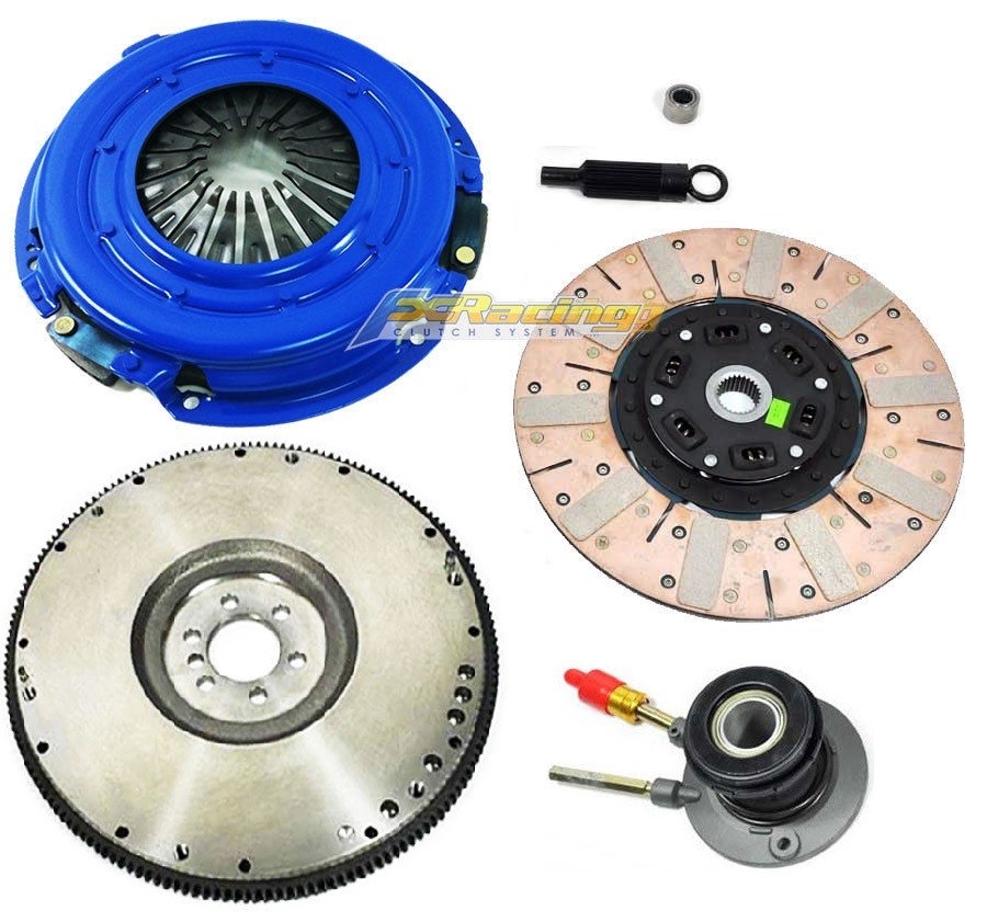 FX DF Multi-Friction Clutch Kit with Slave Cylinder and HD Flywheel for 98-02 Camaro Firebird LS1