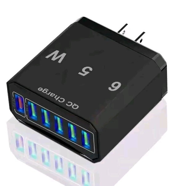 65 Watt USB Charger For Android/Iphone/Tablet/Electronics