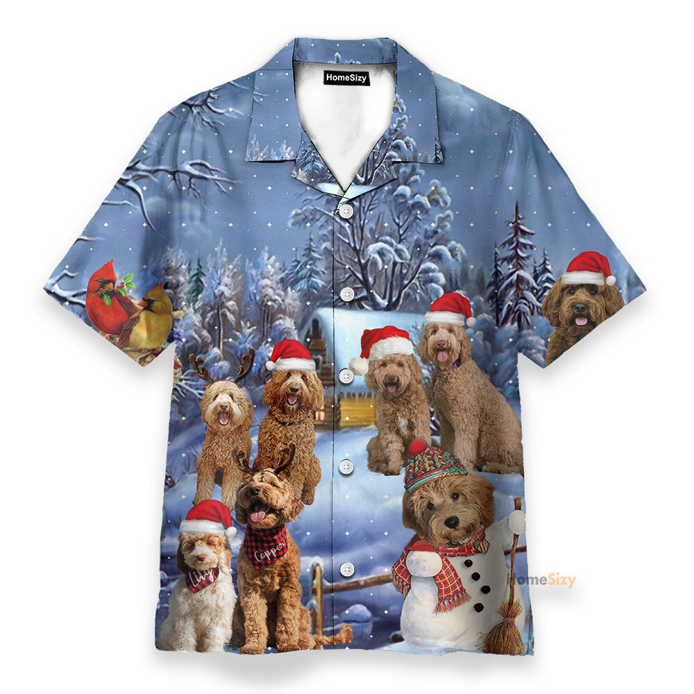 Labradoodle Christmas Gift Hawaiian Shirt for Dog Lovers