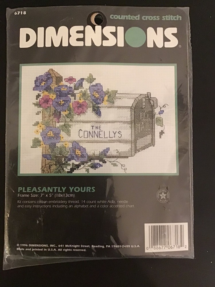 Pleasantly Yours VTG 1996 Counted Cross Stitch Kit 5