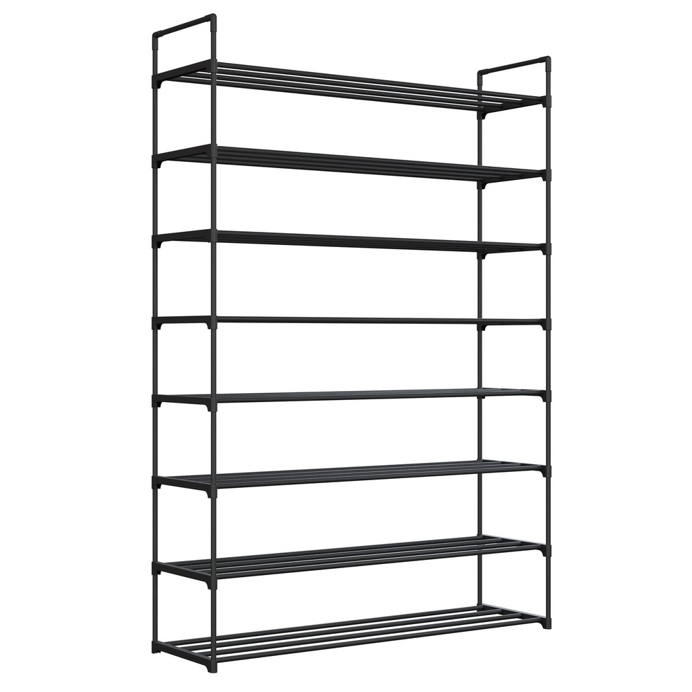 8-Tier Shoe Rack Organizer for Closet Entryway Bathroom with Durable Shelves