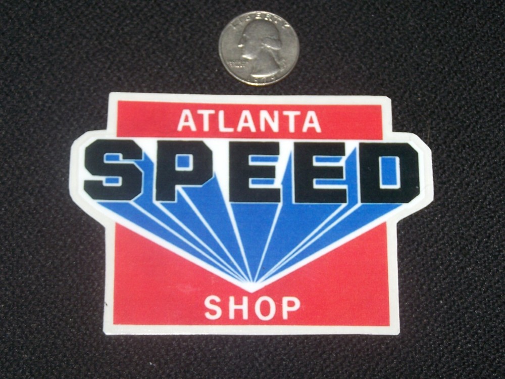 Atlanta Speed Shop NHRA Drag Racing Hot Rod NASCAR Decal Sticker