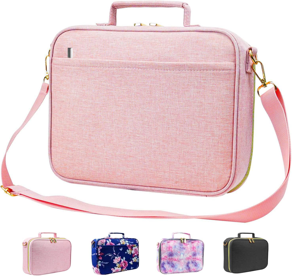 Women's Bible Cover with Handle, Zipper & Adjustable Strap