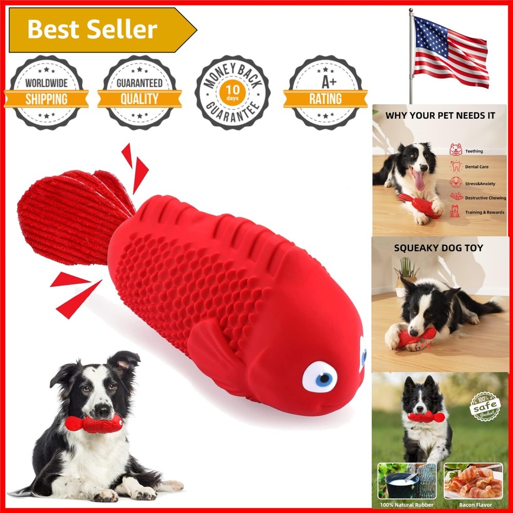Durable Clownfish Chew Toy for Aggressive Chewers - Perfect for Medium Breeds