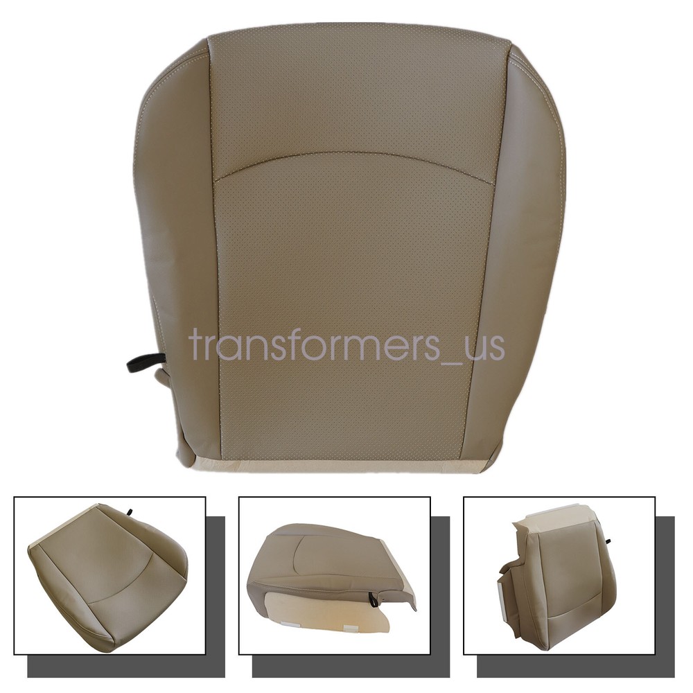 For 2013-2018 Dodge Ram 1500 Passenger Bottom Perforated Leather Seat Cover Tan