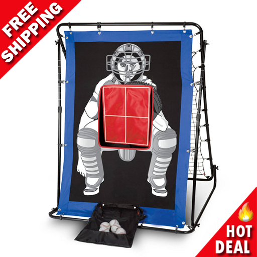 Baseball Pitch Back Pitching Net Target Practice Training Aid Outdoor Equipment
