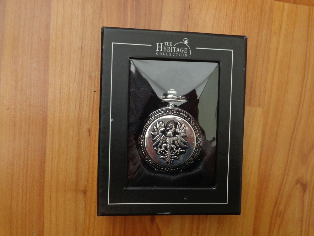 ATLAS EDITIONS THE HERITAGE COLLECTION - IMPERIAL SILVER PLATED POCKET WATCH