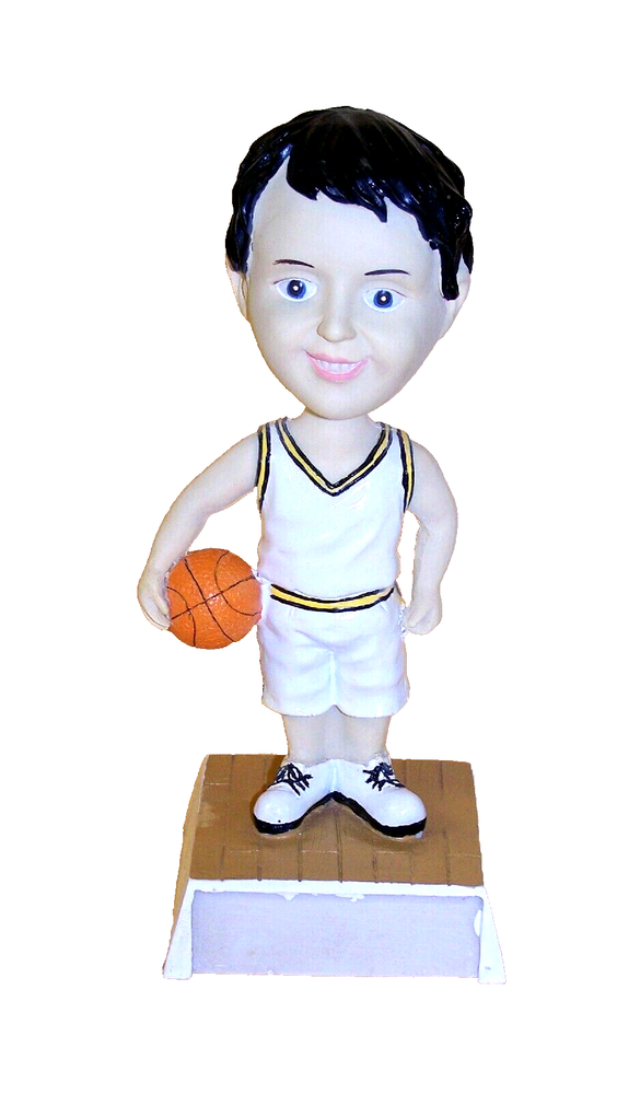 Custom Basketball Player Ceramic Bobblehead with Nameplate - Male-image