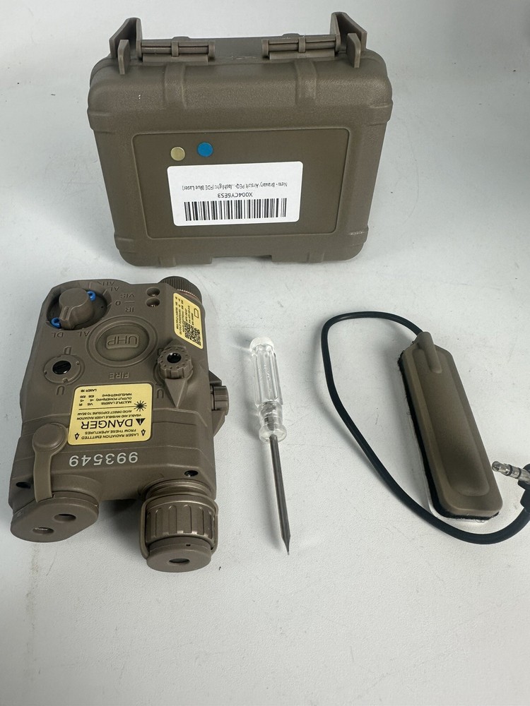 EQ-15 Style Battery Case Box LED Flashlight DE Tan for AEG GBB CQB tb67