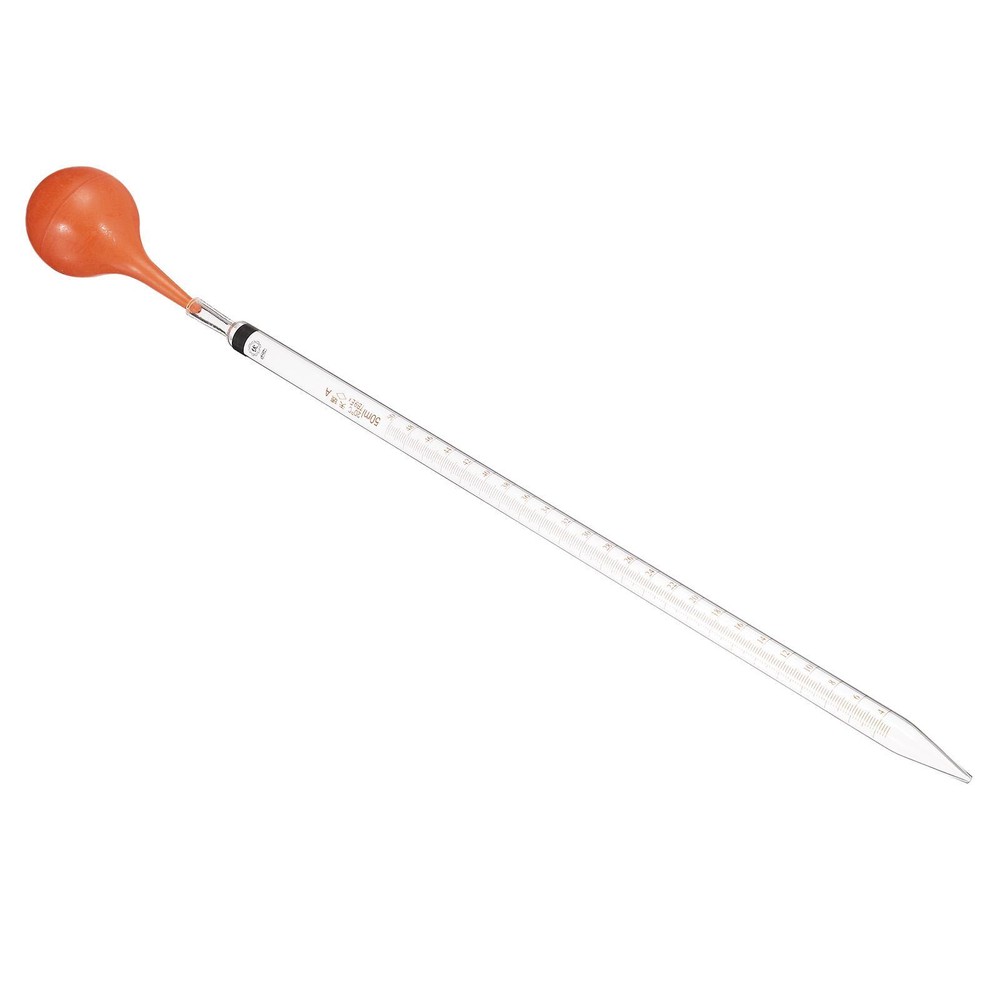 Graduated Dropper Pipettes Kit 50ml Pipette with Rubber Bulb Clear