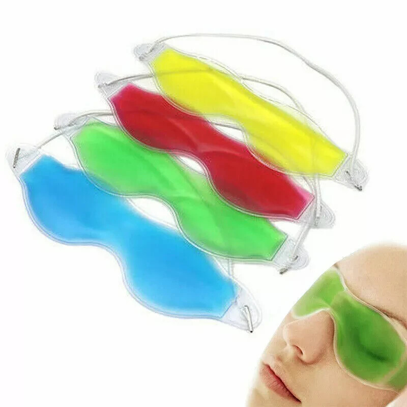 Gel Eye Mask Cold Pack Warm Hot Heat Ice Cool Soothing Tired Eyes Headache Pad