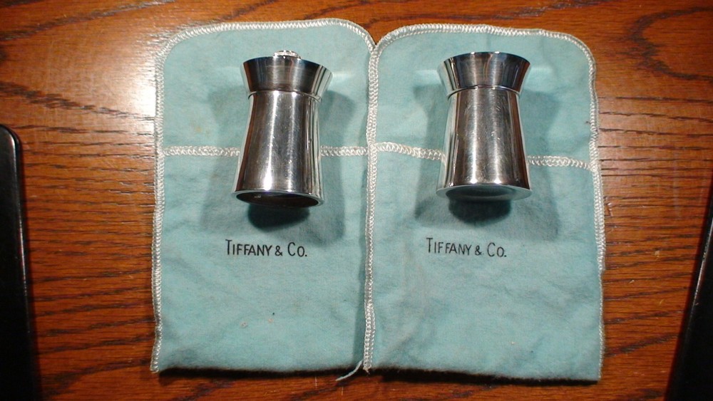 TIFFANY & COMPANY .925 Sterling Silver Salt And Pepper Shakers 4.4 Troy Ounces!