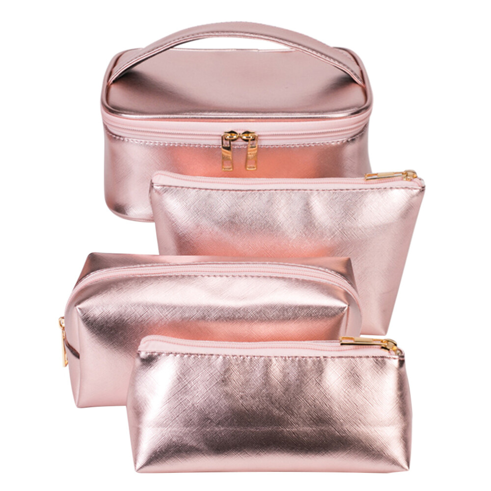Makeup Four Piece Cosmetic Bag Set Portable Cosmetics Pouches Travel