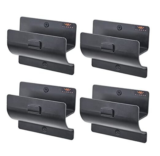 Ladder Hanger set of 4 For Garage Wall - Black Heavy Duty BLACK (Pack of 4)