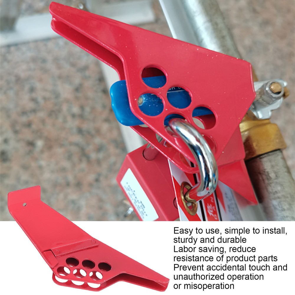 Ball Valve Lockout Device Standard Embedded Safety Lock for DN8-DN50 Pipe Diamet