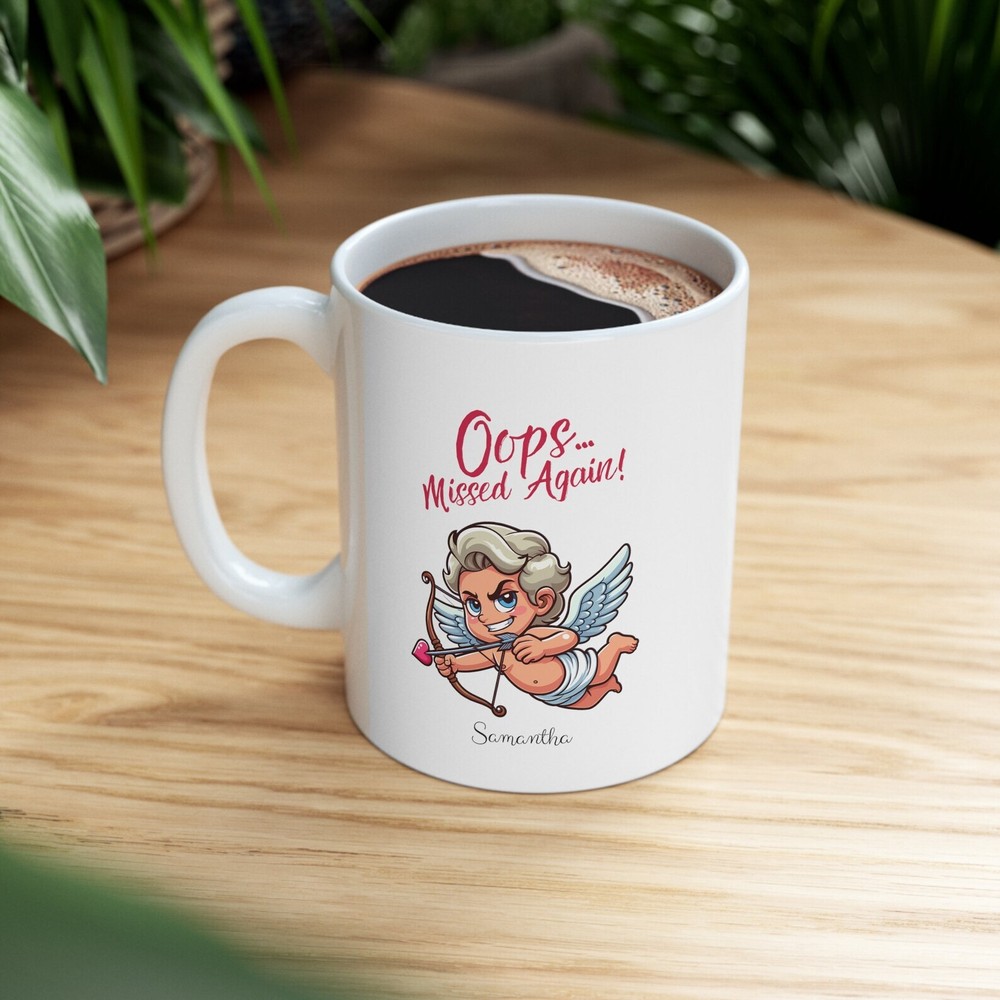 Eww Valentines Day Mug Cupid Vibes Mug Custom Name Funny Singles Valentines Day