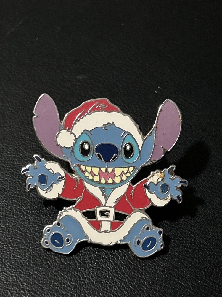 Disney Lilo & Stitch Christmas Stitch Santa Suit Trading Pin 2002 WDW Vintage