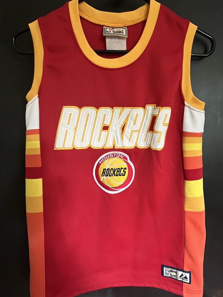 Винтажная футболка Houston Rockets NBA — классика из твердого дерева — см. фото — бесплатная доставка