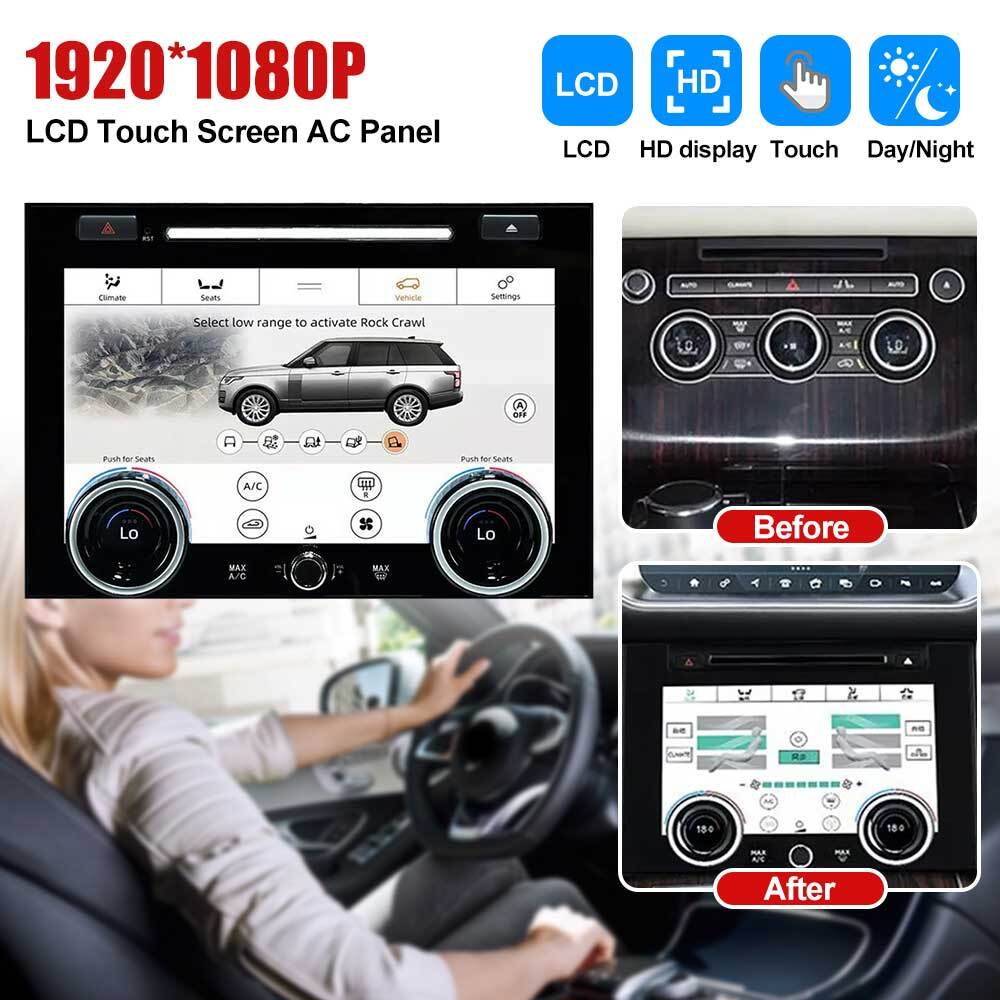 Touch screen 1080P LCD Panel AC Climate Control For Range Rover L405 Vogue 13-17
