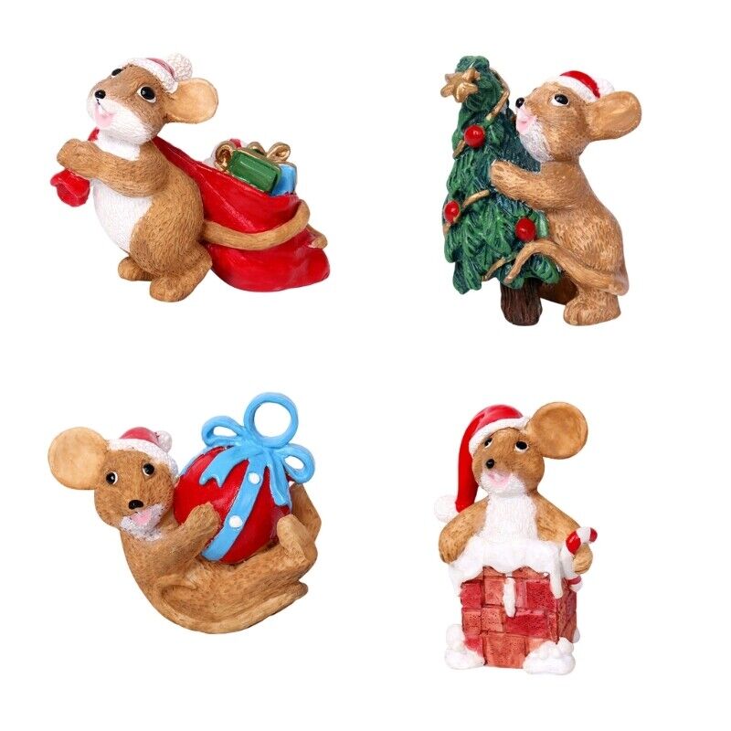 Christmas Charm Resin Figurine Enhances Seasonal Spirits