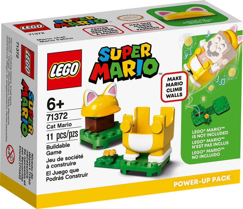 LEGO Super Mario Cat Mario Power-Up Pack 71372 New Sealed Retired Rare