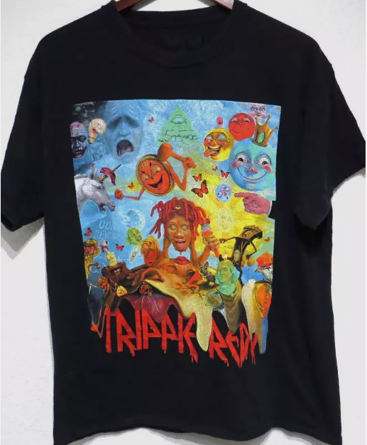 SALE Trippie Redd LIFE'S A TRIP black t-shirt Album Art Hip Hop Rap Trap 2018