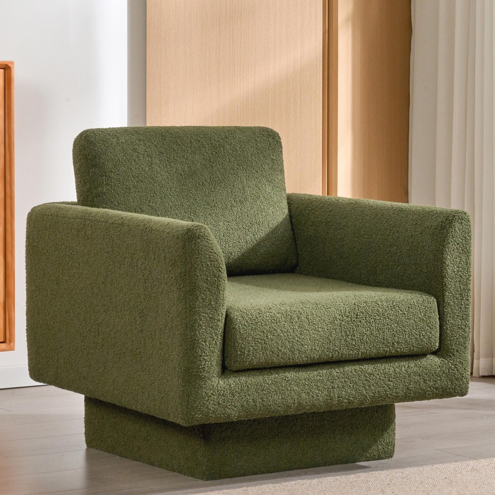 360° Swivel Teddy Sherpa Accent Chair - 30