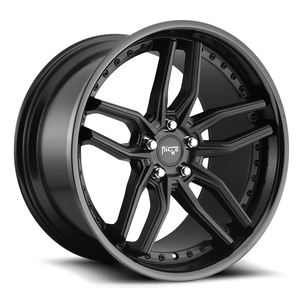 20x10.5 +40 Niche M194 Methos 5x4.5 Gloss Black Matte Black Wheels (Set of 4)